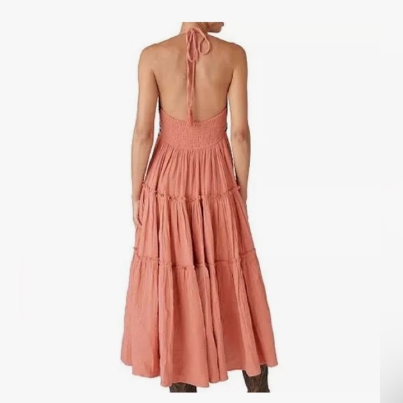 Lucky Brand Crochet Halter Maxi Dress - Picture 2 of 4